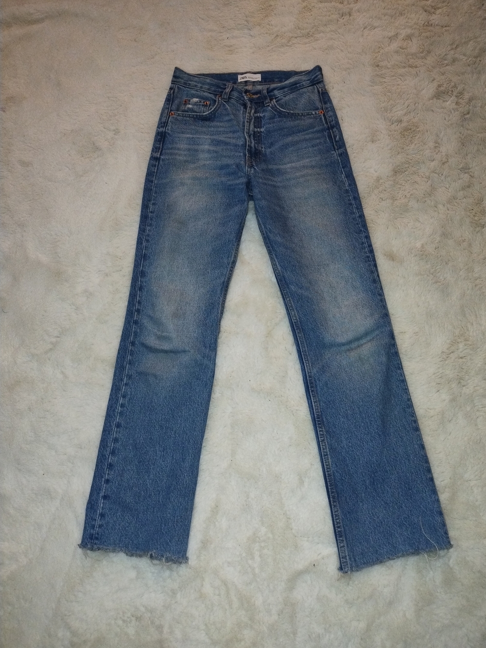 Zara Light Blue Flare Jeans